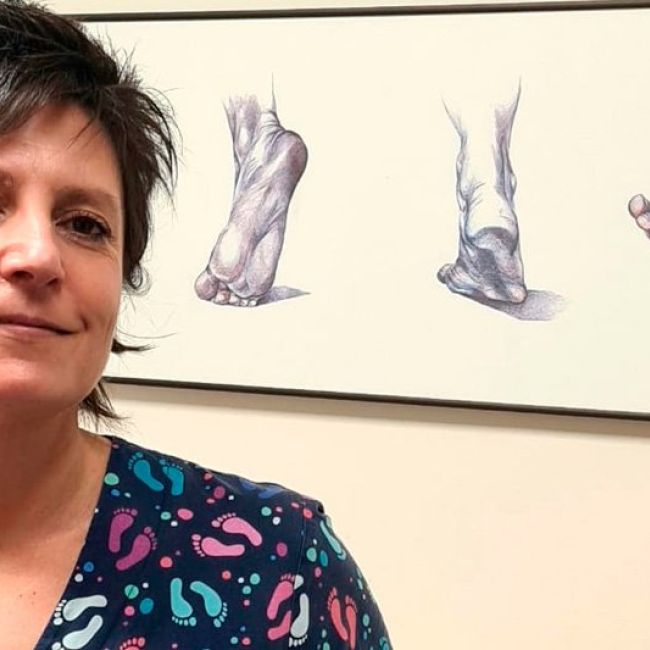 Belén Rodríguez, podóloga